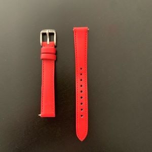 Red fossil watch band 14mm